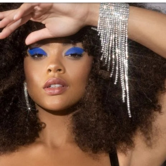 Silver bling Rhinestone fringe bracelet - Picture 2 of 7